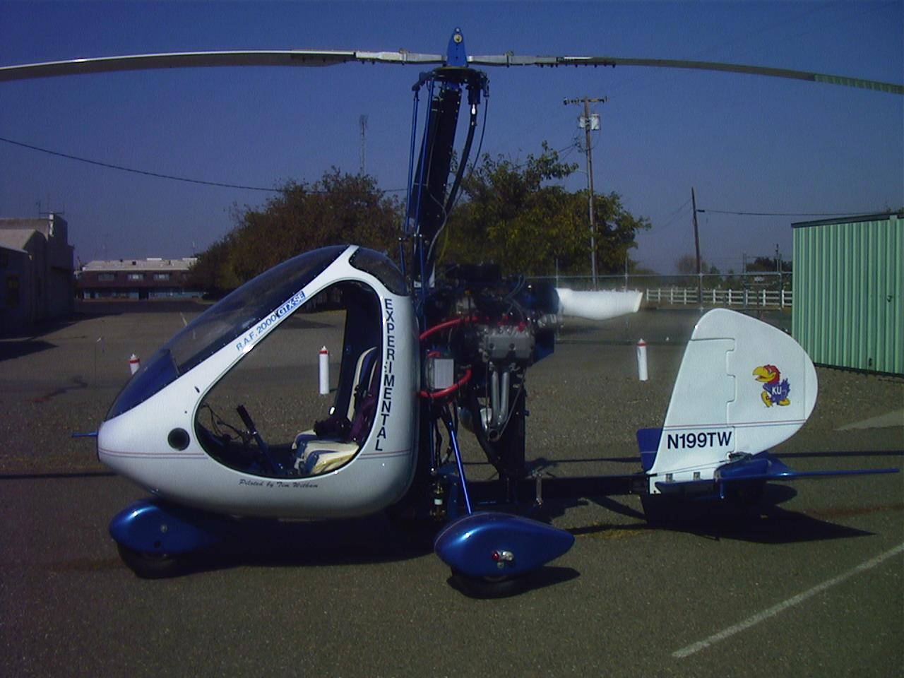 Gyrocopter rotor failure